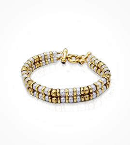 BP-001716-18K-yellow-gold-and-freshwater-pearl-bracelet,-2-sap=0.004ct SOLD