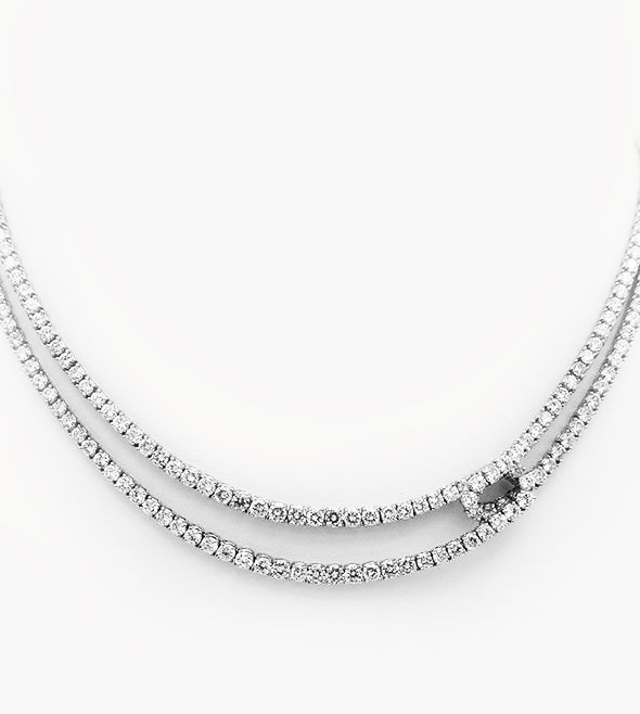 ND-003904-18KW-double-line-knot-necklace-244diamonds=15.68cts-g-vs. Call-for-pricing
