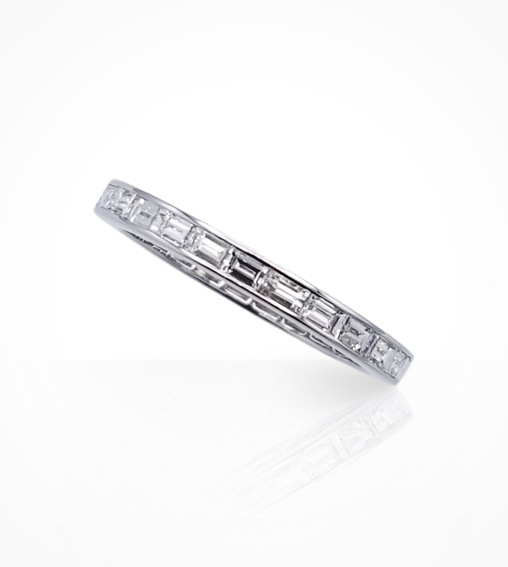 WB00026 18K white gold eternity band 24 baguette diamonds=1.14cts g, vs ready-to-wear jewellery at Secrett.ca in Toronto Downtown Yorkville